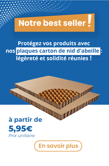 Plaque carton nid d'abeille 15mm 1000 x 1200mm