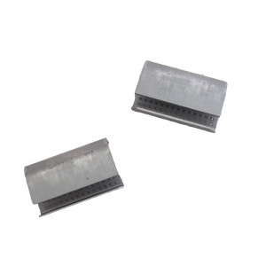 Chape semi ouverte renforcée pour feuillard plastique 13mm
