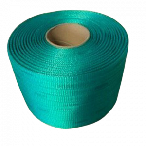 Feuillard textile fil à fil en polyester vert 13mm x 400ml