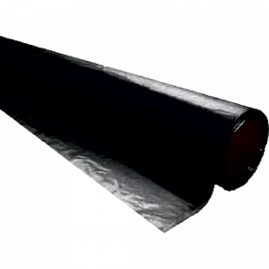 Rouleau Polyane noir gris 160µ 6m x 25ml
