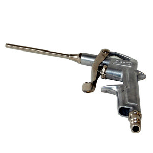 Pistolet métal turbo à clipser avec manomètre