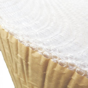 Rouleau simple bulle D10 80µ+ 1 face kraft brun 1.20m x 100ml